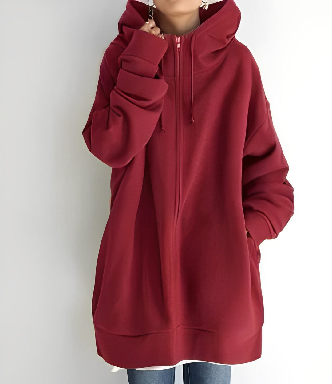 Echoarchiv | Fleece-Hoodie mit Reißverschluss