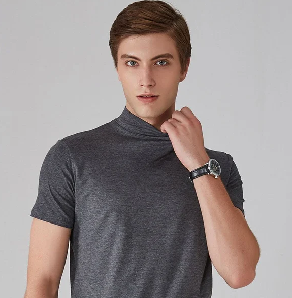 Echoarchiv - Antitranspirant T-Shirt mit Rollkragen für Männer