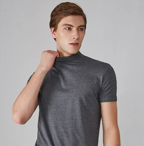 Echoarchiv - Antitranspirant T-Shirt mit Rollkragen für Männer