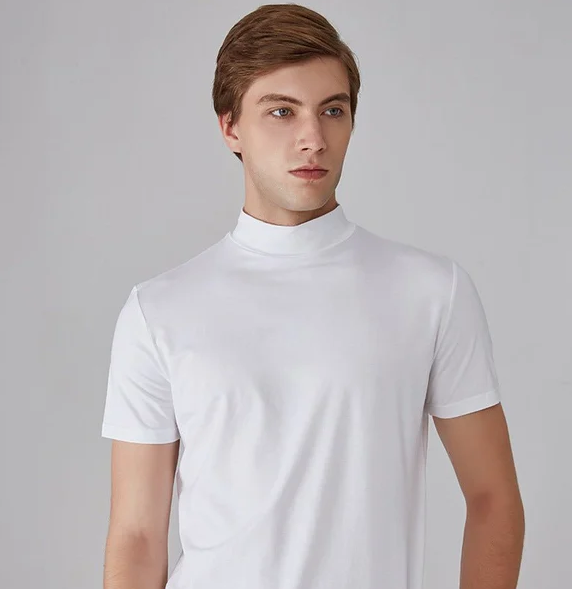 Echoarchiv - Antitranspirant T-Shirt mit Rollkragen für Männer