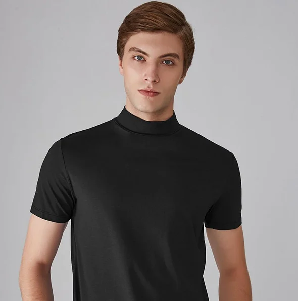 Echoarchiv - Antitranspirant T-Shirt mit Rollkragen für Männer