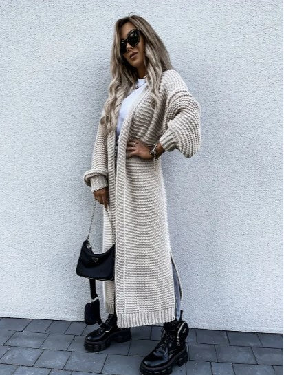 strick cardigan mit langen ärmeln – Veloura