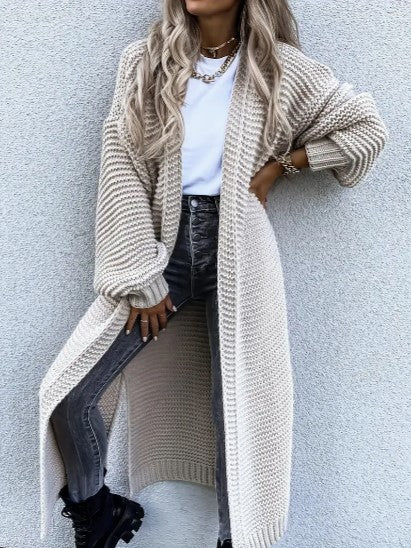 strick cardigan mit langen ärmeln – Veloura