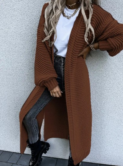 strick cardigan mit langen ärmeln – Veloura