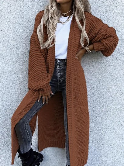 strick cardigan mit langen ärmeln – Veloura