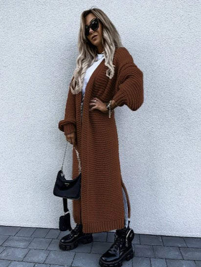 strick cardigan mit langen ärmeln – Veloura
