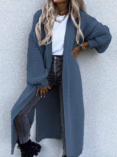 strick cardigan mit langen ärmeln – Veloura