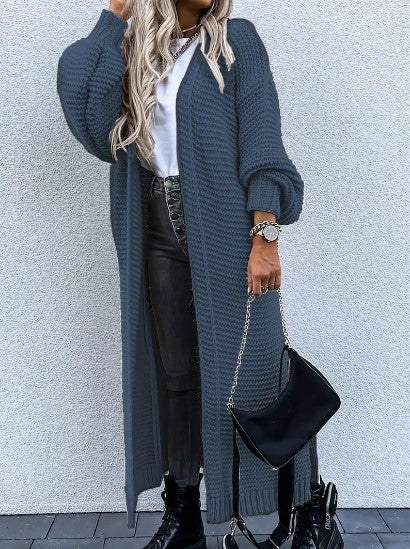 strick cardigan mit langen ärmeln – Veloura