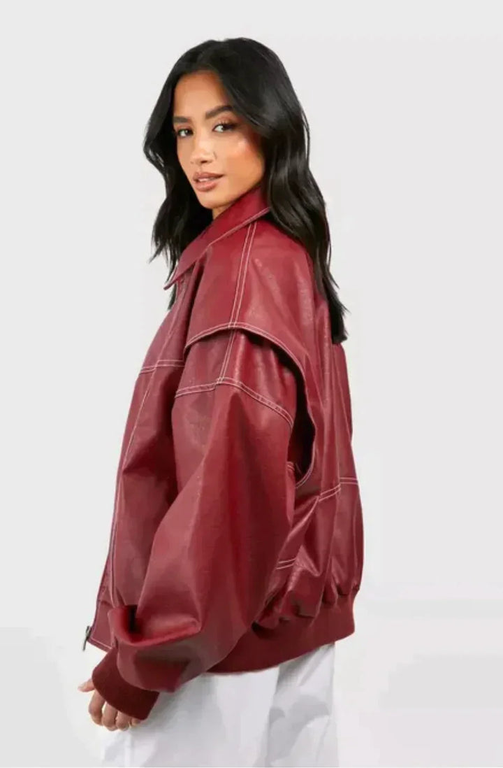 Echoarchiv | Übergröße Jacke mit Reißverschluss und Eleganter Optik