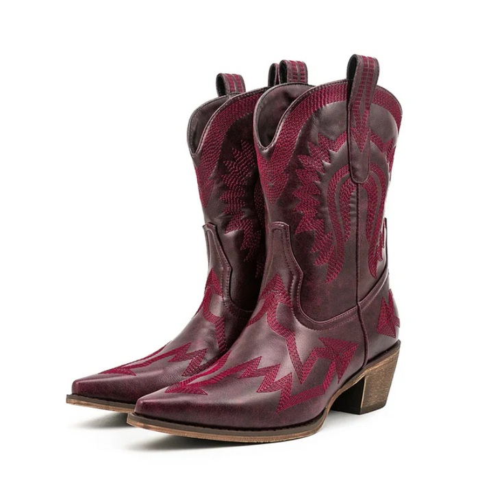 Echoarchiv | Klassische Western-Cowboystiefel Aus Leder für Damen