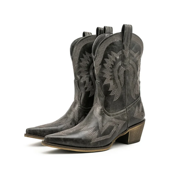 Echoarchiv | Klassische Western-Cowboystiefel Aus Leder für Damen