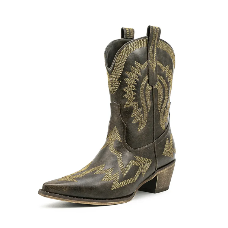 Echoarchiv | Klassische Western-Cowboystiefel Aus Leder für Damen