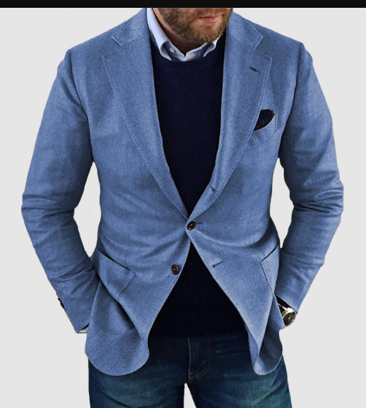Echoarchiv | herren-strickjacke mit lässigen knöpfen, taschen und reverskragen, einfarbig, langärmelig