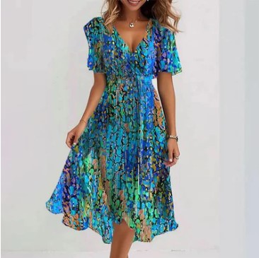 Blaues wunderkleid