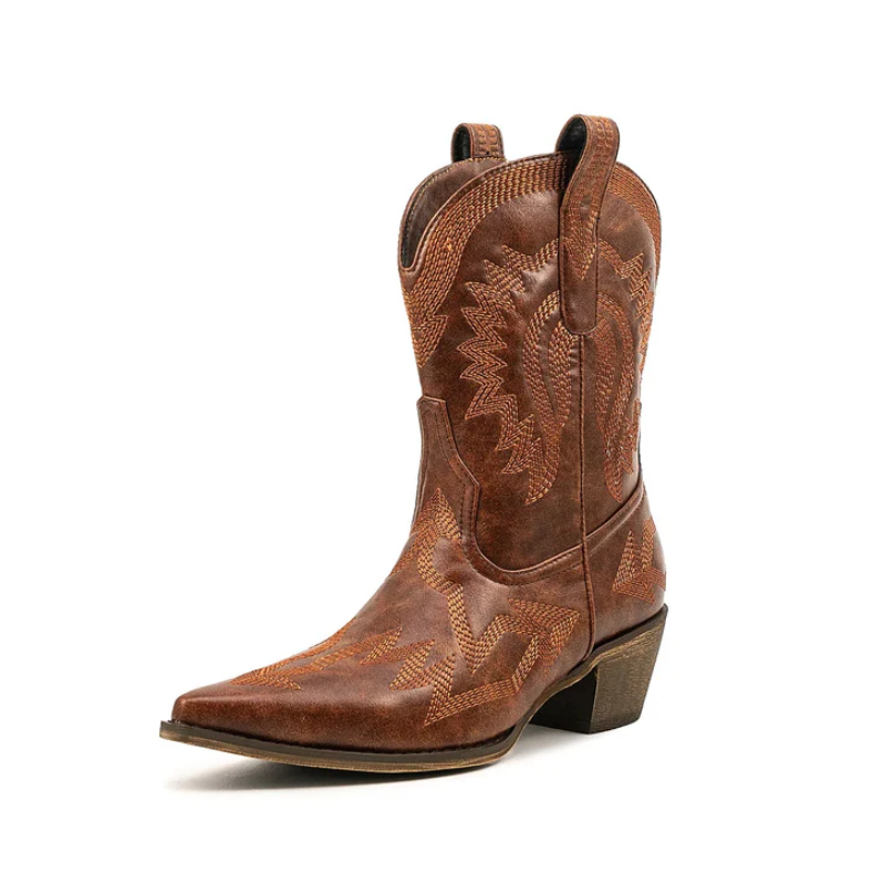 Echoarchiv | Klassische Western-Cowboystiefel Aus Leder für Damen
