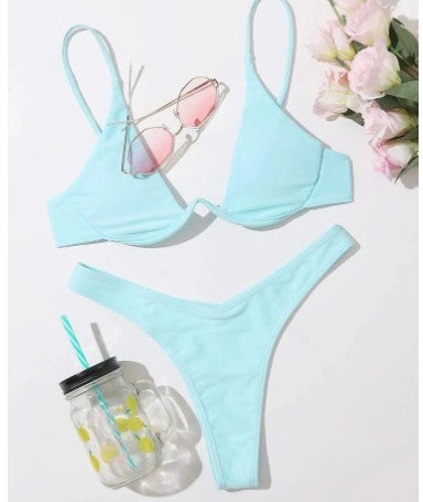 Echoarchiv | Bügel-Bikini-Set Push-Up-Bh und Tanga-Bademode für Damen