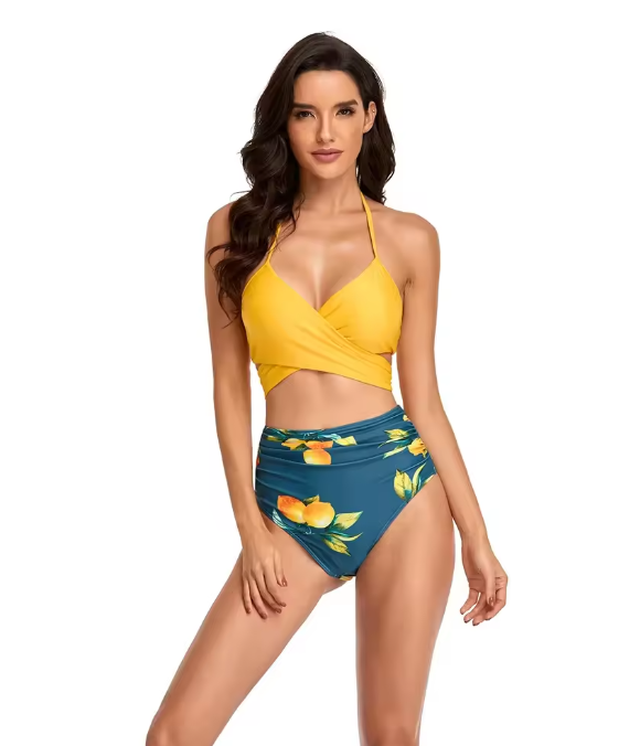 Echoarchiv | Bikini-Set Geblümter Wickel- und Bindebikini