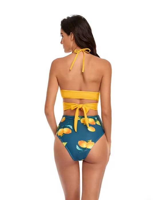Echoarchiv | Bikini-Set Geblümter Wickel- und Bindebikini