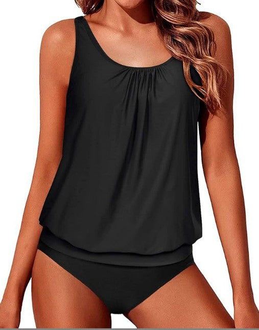 Echoarchiv | Athletische Zweiteilige Tankini Badeanzüge für Frauen Bauchkontrolle Schwimmanzüge