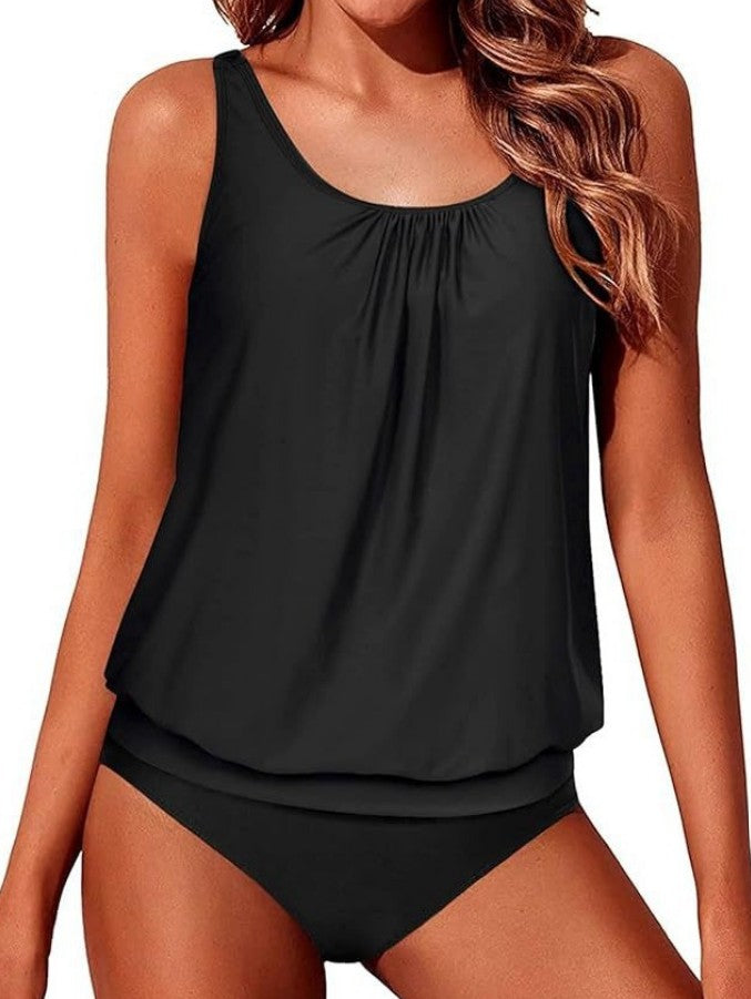 Echoarchiv | Athletische Zweiteilige Tankini Badeanzüge für Frauen Bauchkontrolle Schwimmanzüge
