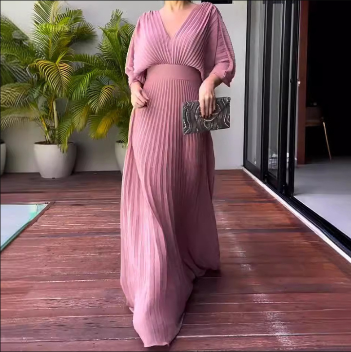 Echoarchiv | Maxi-Kleid mit Falten