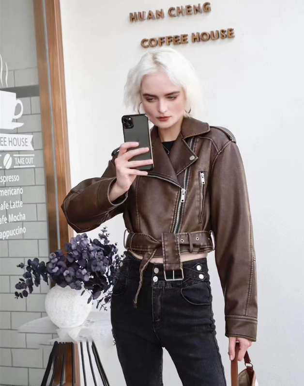 Echoarchiv | Kurze Lederjacke Damen