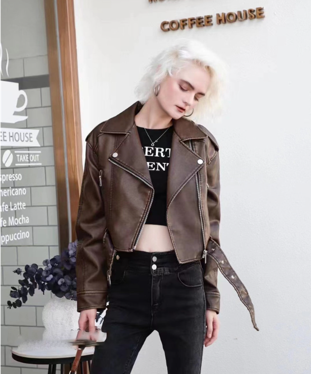 Echoarchiv | Kurze Lederjacke Damen