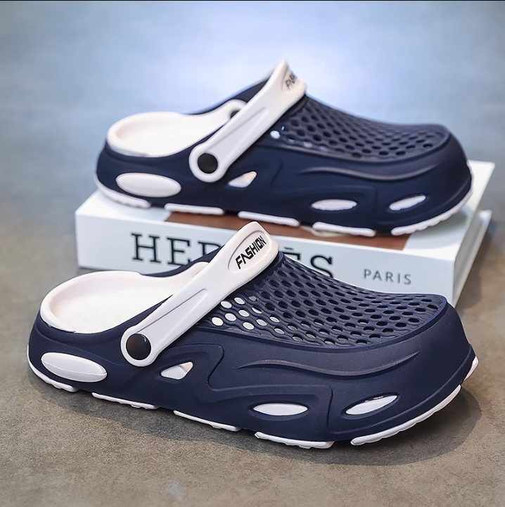 Herren Atmungsaktive Clogs mit Verstellbarem Riemen Echoarchiv