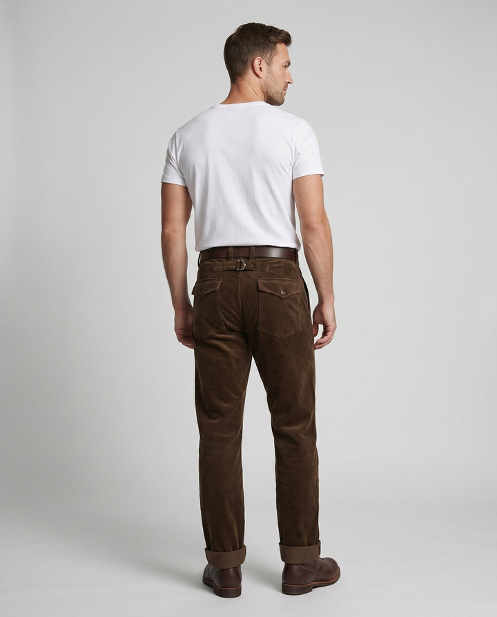 Herren Hochwertige Bundfaltenhose Echoarchiv