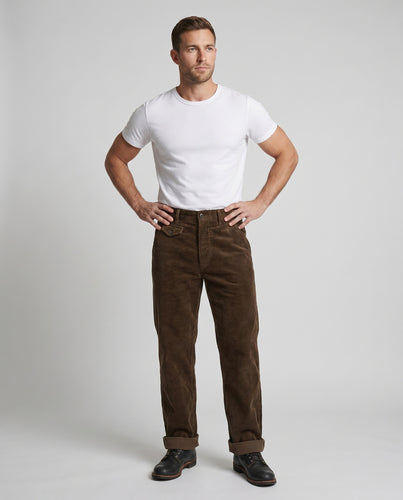 Herren Hochwertige Bundfaltenhose Echoarchiv