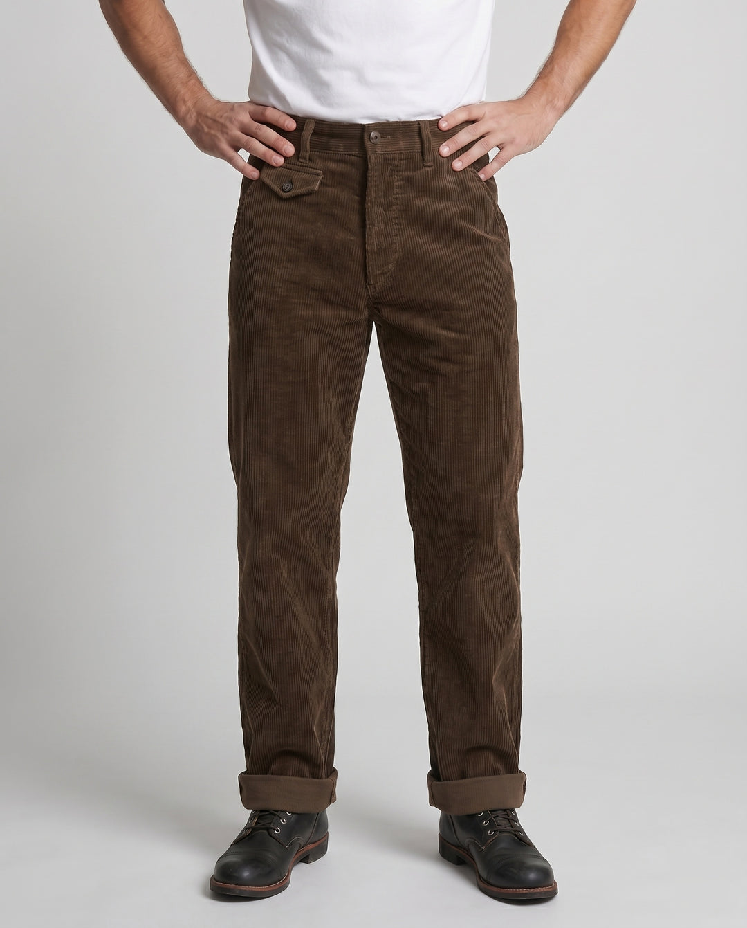 Herren Hochwertige Bundfaltenhose Echoarchiv