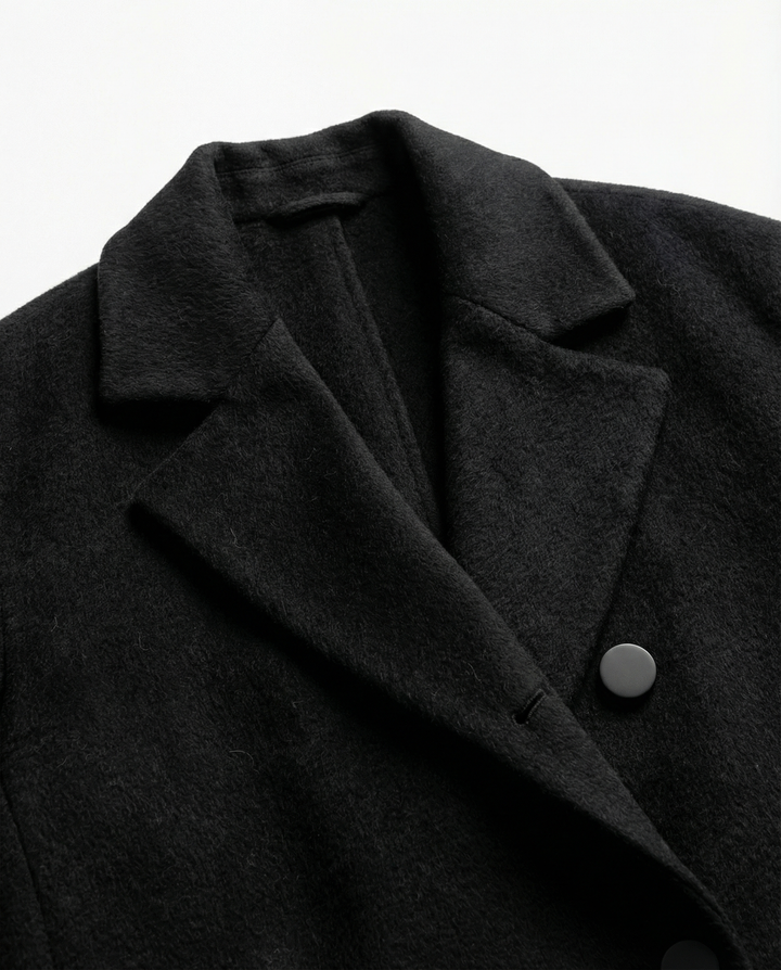 Damen Eleganter Oversized Wollmantel mit Taschen & Komfort | Echoarchiv