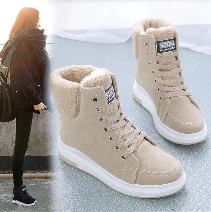 Echoarchiv | Fell gefüttert Schnürstiefel Winterstiefel Stiefeletten