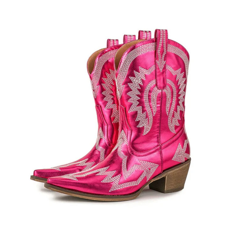 Echoarchiv | Klassische Western-Cowboystiefel Aus Leder für Damen