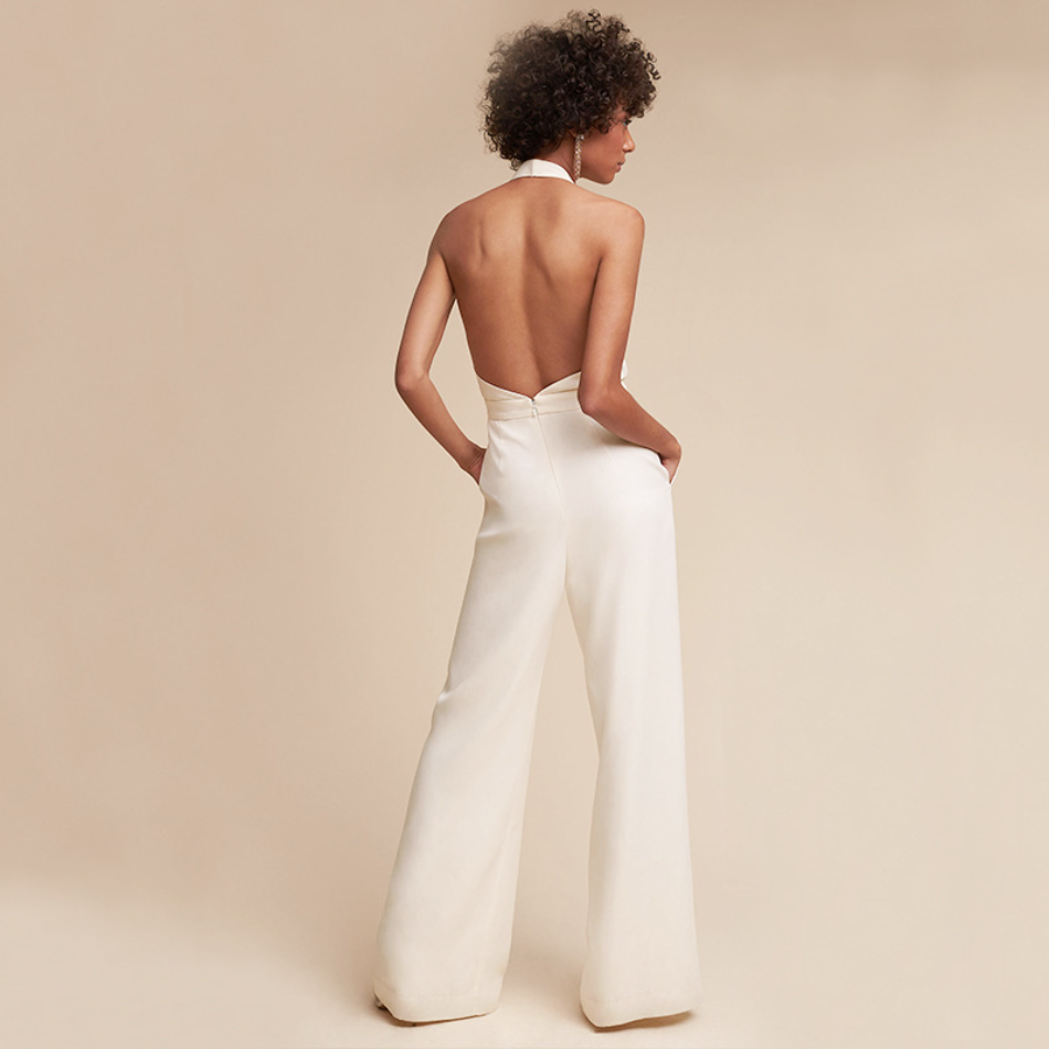 Echoarchiv | Luftig-Leichter Lang-Jumpsuit mit Weiter Hose