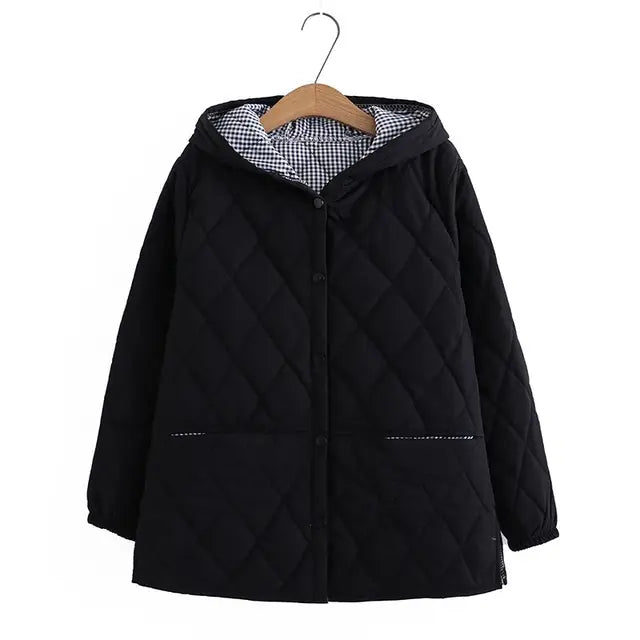 Echoarchiv | Übergrößen Winterjacke aus Baumwolle für Damen