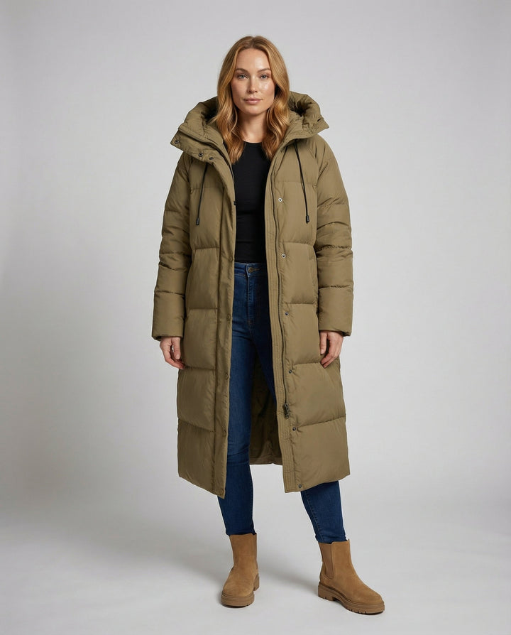 Lange Pufferjacke Damen Winter | Heidi-Mode