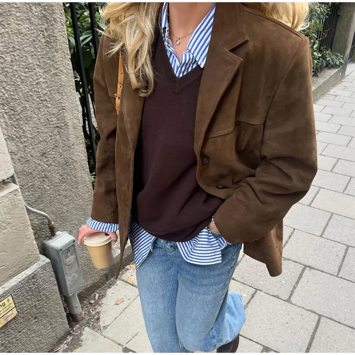 Echoarchiv | Elegante Braune Wild jacke