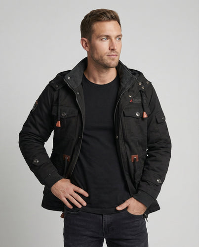 Herren Winterjacke aus Polyester mit Stilvollem Design & Wärmender Fütterung | Echo Archiv