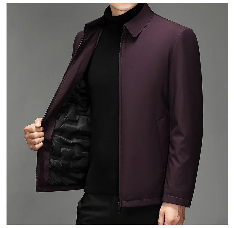 Luxuriöse Nanosilk-Daunenjacke – Taviero