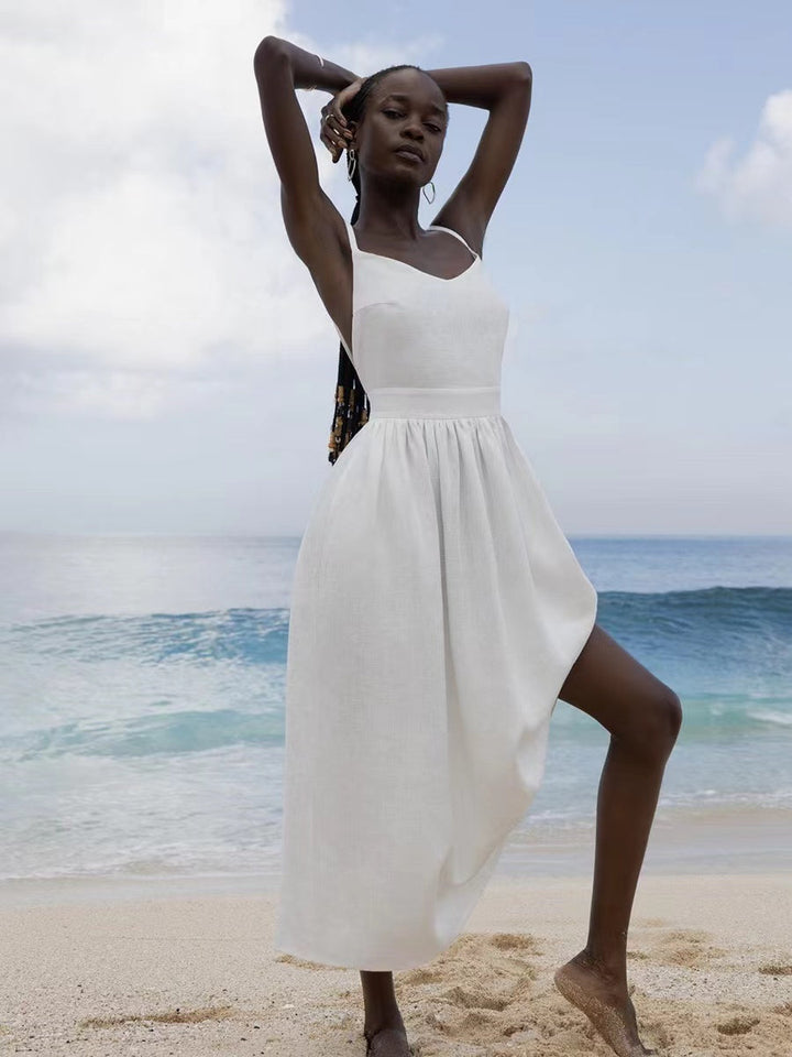 Echoarchiv | Atmungsaktives Sommerkleid Aus Leinen für Damen