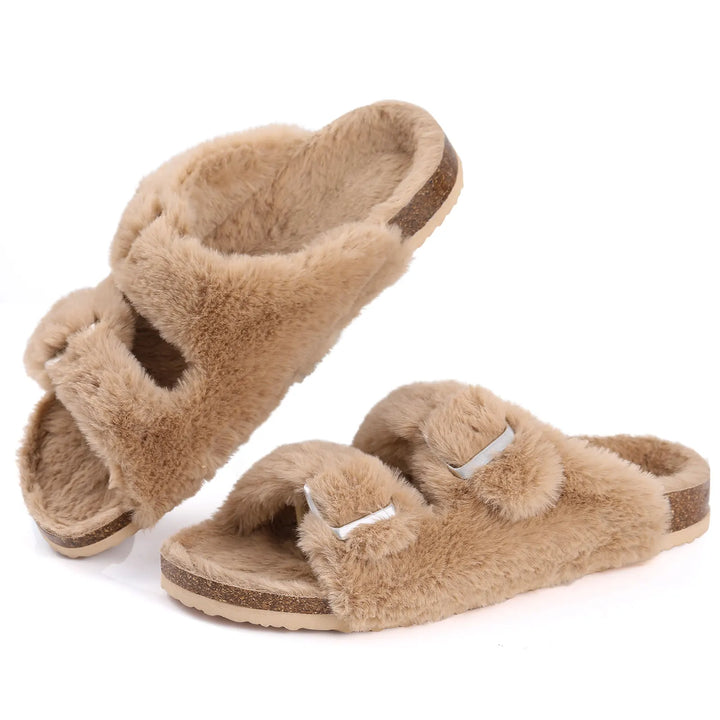 Echoarchiv - Chic Winter-Plüsch-Fellpantoffeln für Damen