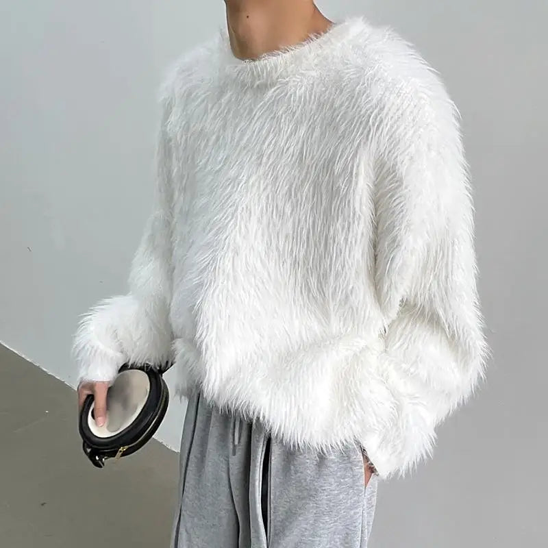 Echoarchiv | Luxus Lange Ärmel Einfarbig Pullover