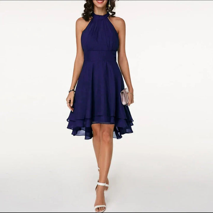 stilvolles kleid mit charmanten rüschen