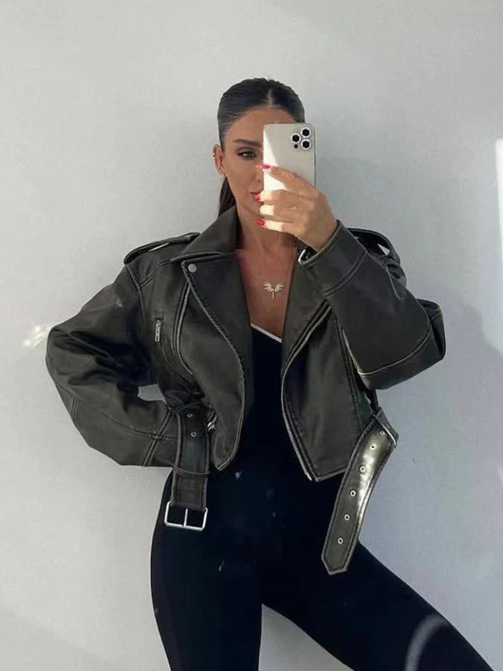 Echoarchiv | Winter Damen jacke mit Gürtel