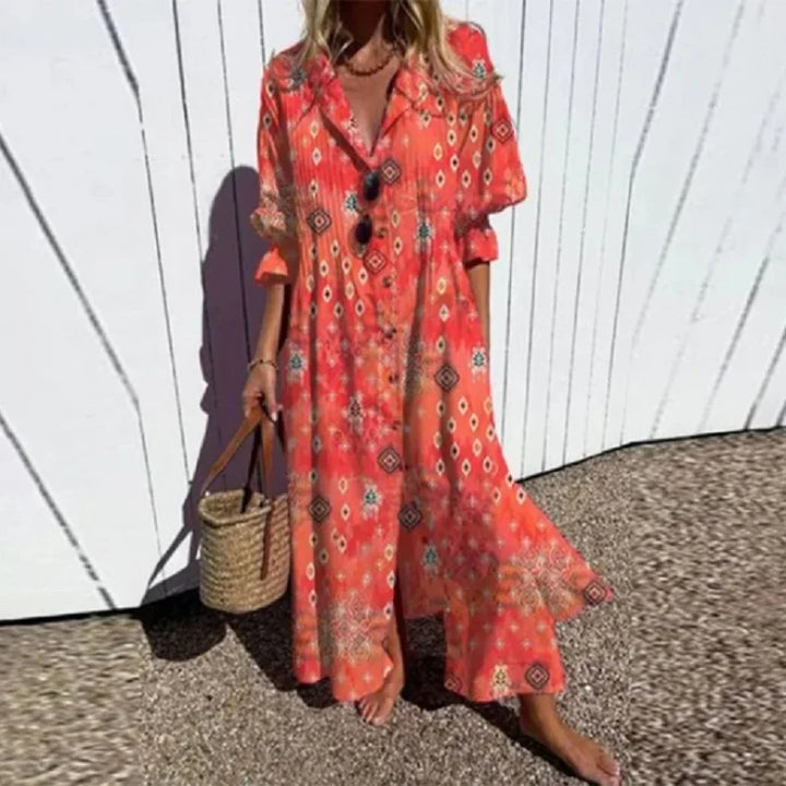 Echoarchiv | Luxuriöses Frühlings-Bohemian-Kleid