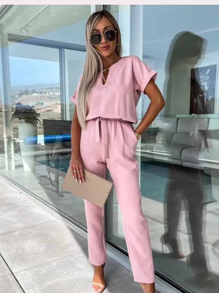 Echoarchiv | Elegante Festlicher Kurzarm Damen Overall für Sommer