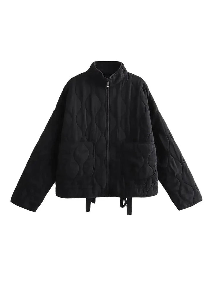 Oversized Vintage Gepolsterte Damenjacke