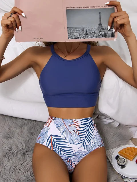 Echoarchiv | Luxus Bikini 2024 Damen Badeanzug mit Hohem Ausschnitt