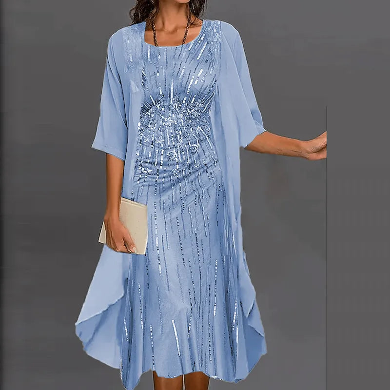 Echoarchiv | Elegantes individuelles Bedrucktes Kleid